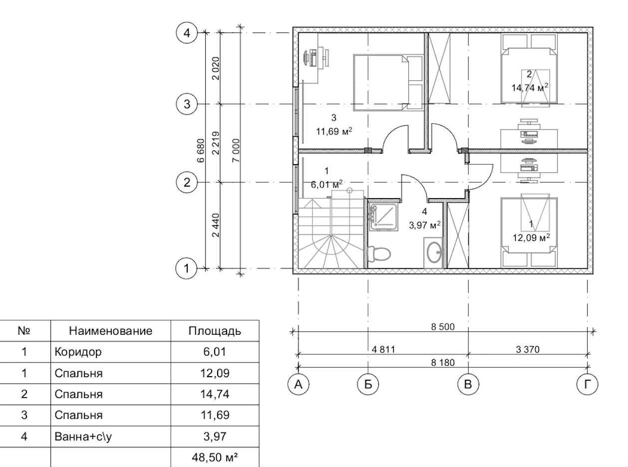 План SIP-будинку 103,31 м² — 2