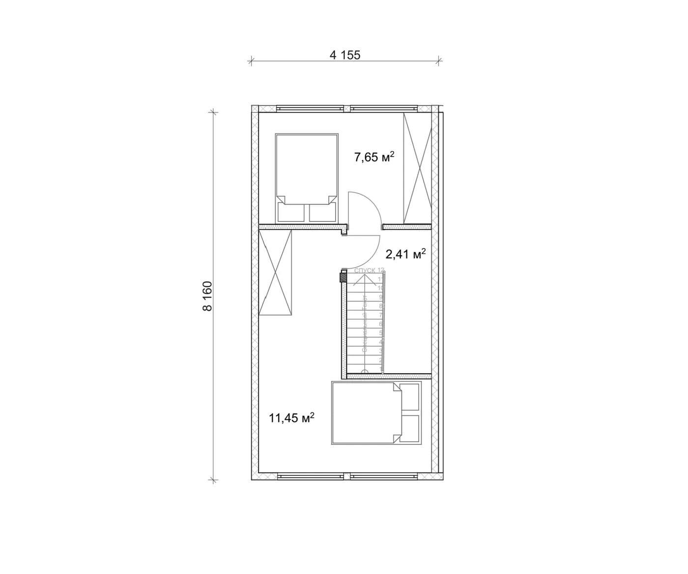 План SIP-будинку 113,10 м² — 2