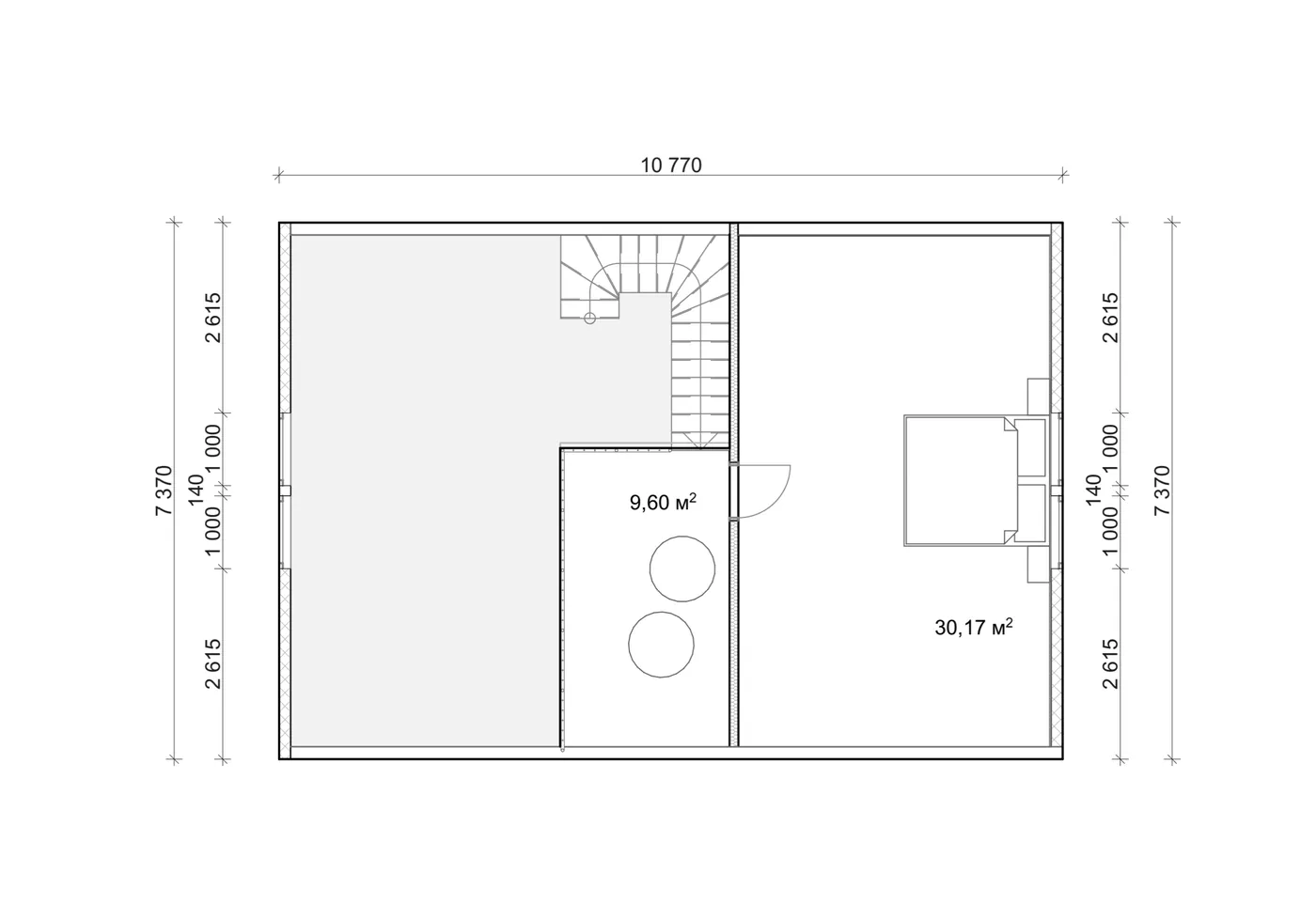 План SIP-будинку 119,15 м² — 2