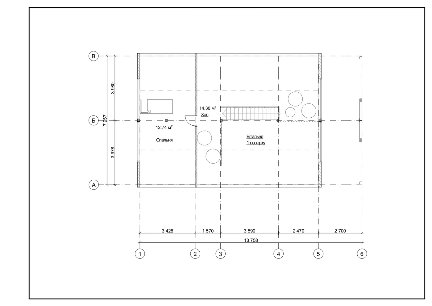 План SIP-будинку 136,51 м² — 2