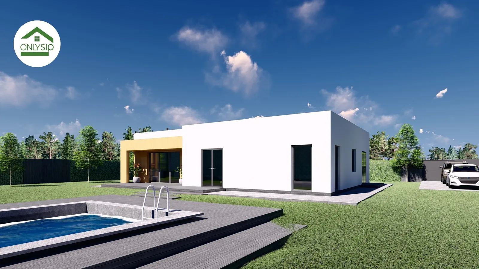 SIP-панельний будинок 141,92 м² від Onlysip