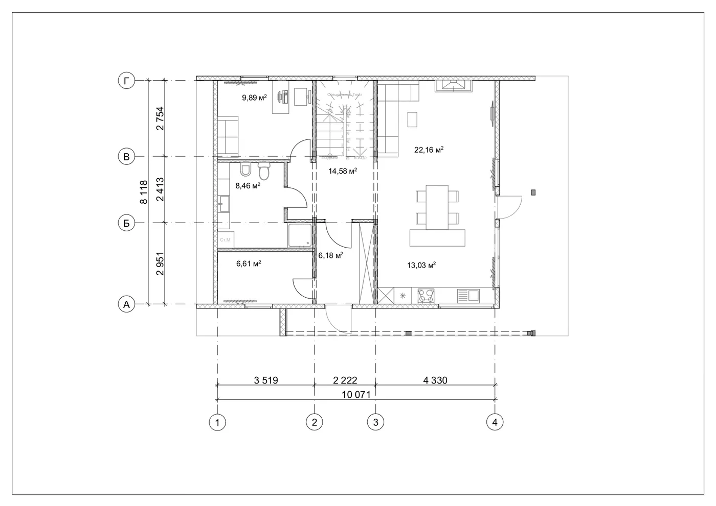 План SIP-будинку 163,50 м² — 1