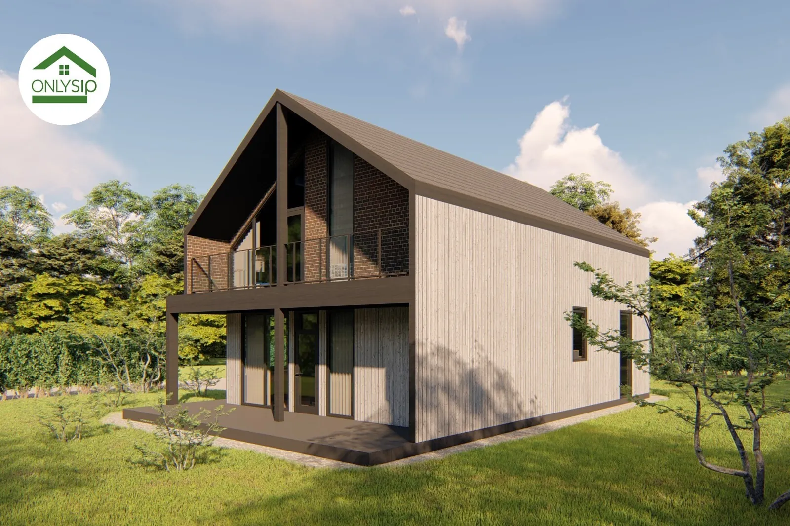 SIP-панельний будинок 163,5 м² від Onlysip