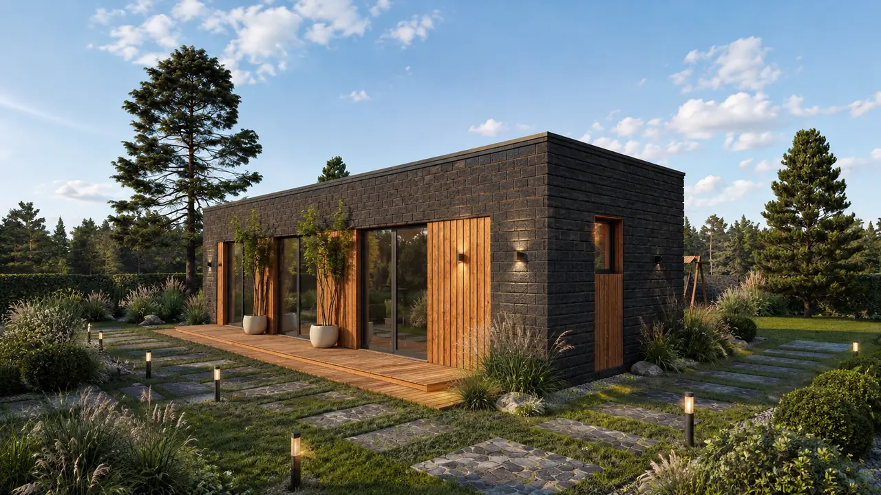 Модульний SIP-будинок 36,08 м² від Onlysip — фасад, фото 3