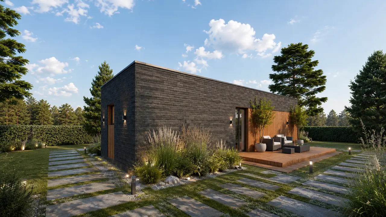 Модульний SIP-будинок 36,08 м² від Onlysip — фасад, фото 4