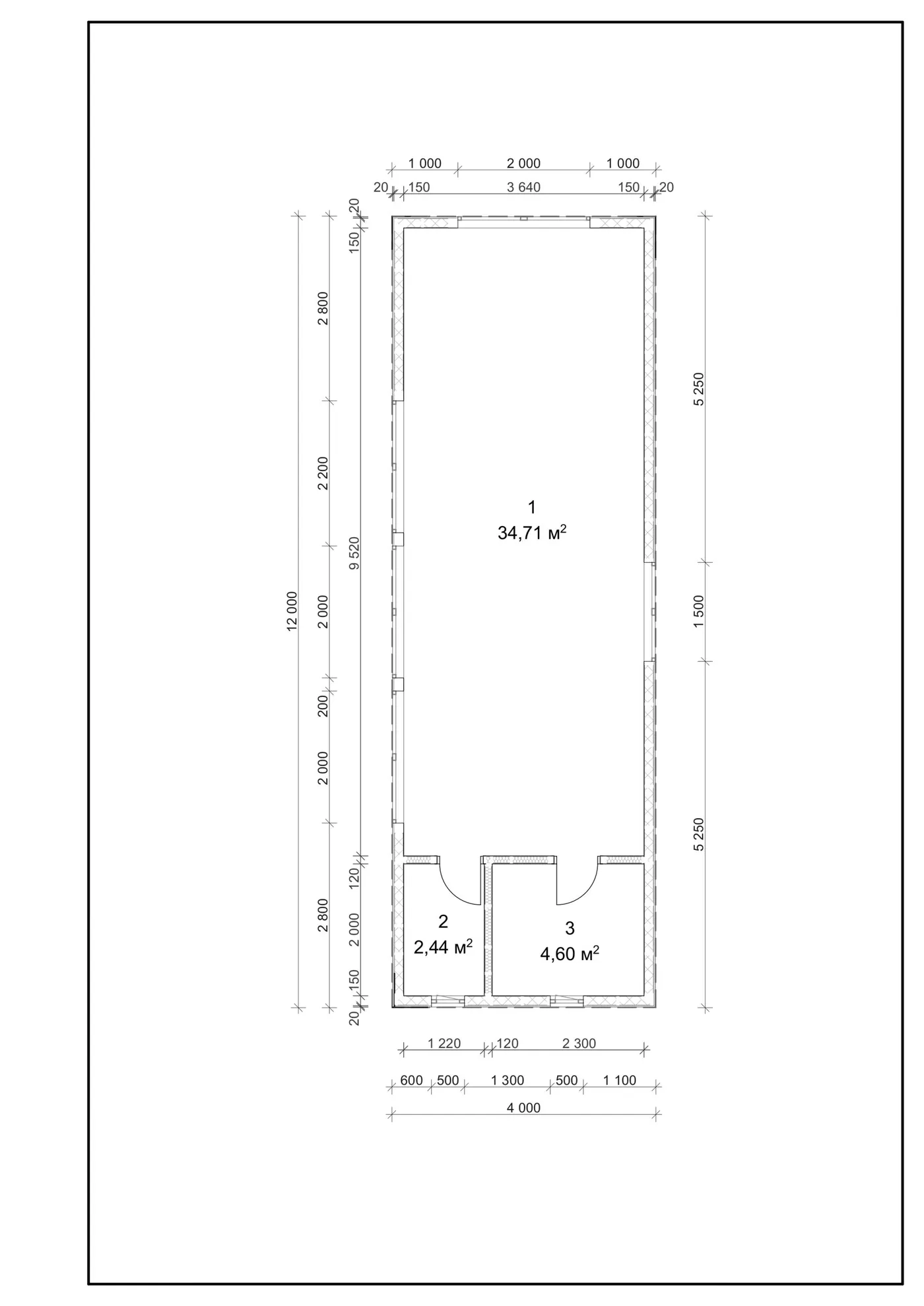 План SIP-будинку 48 м²