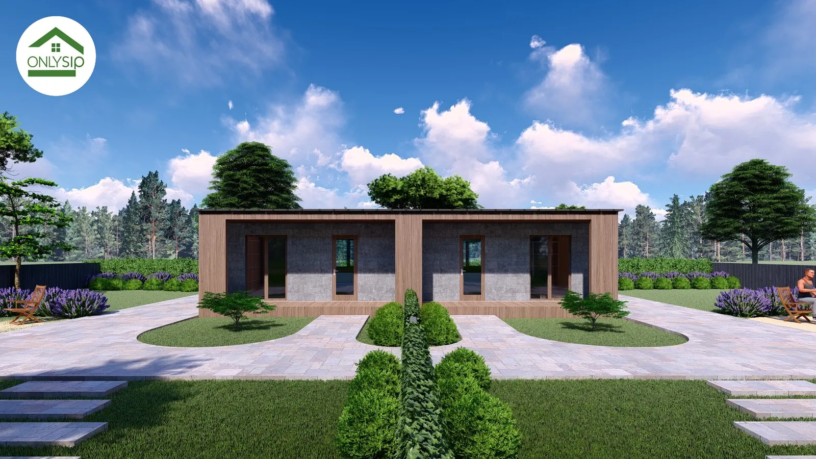 SIP-панельний будинок 61,25 м² від Onlysip
