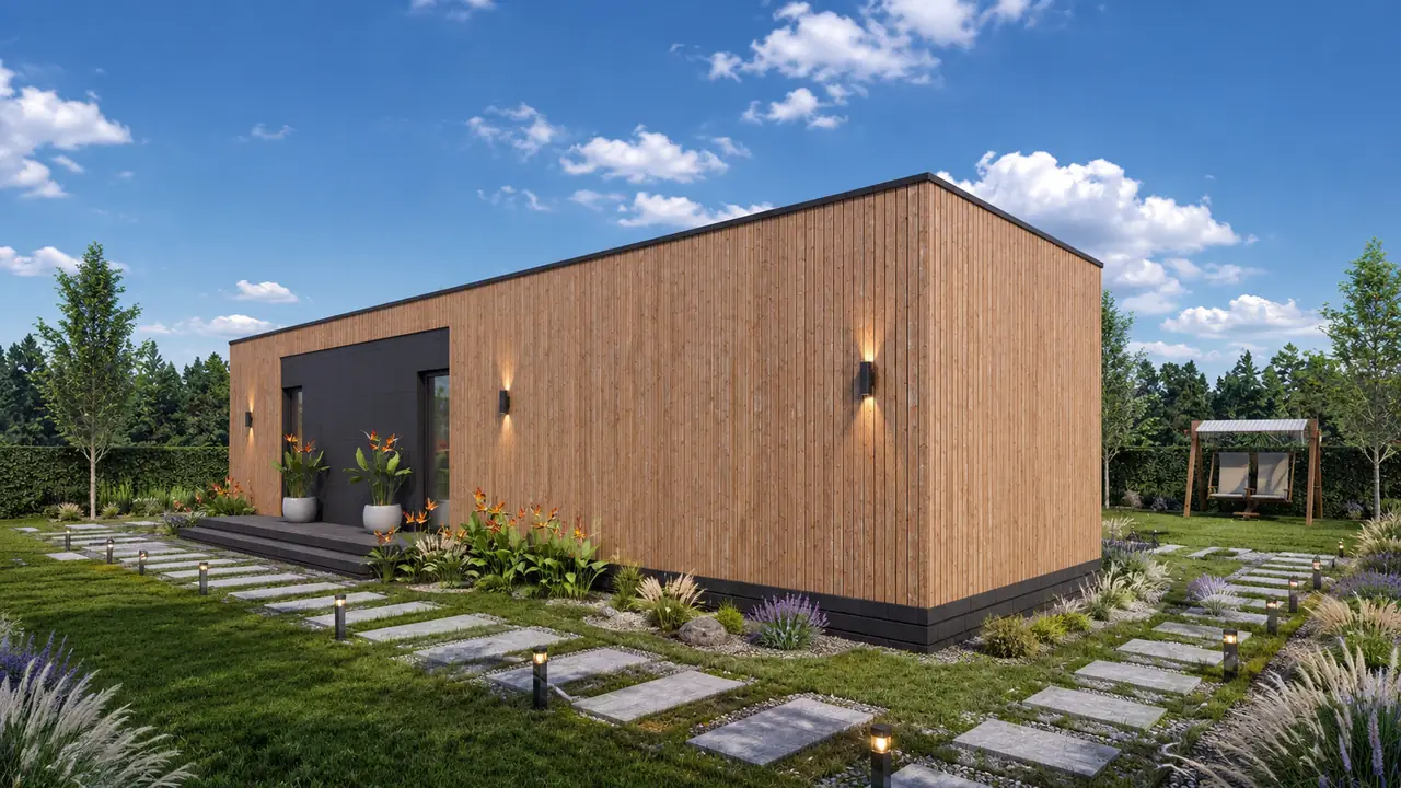 Модульний SIP-будинок 71,94 м² від Onlysip — фасад, фото 2